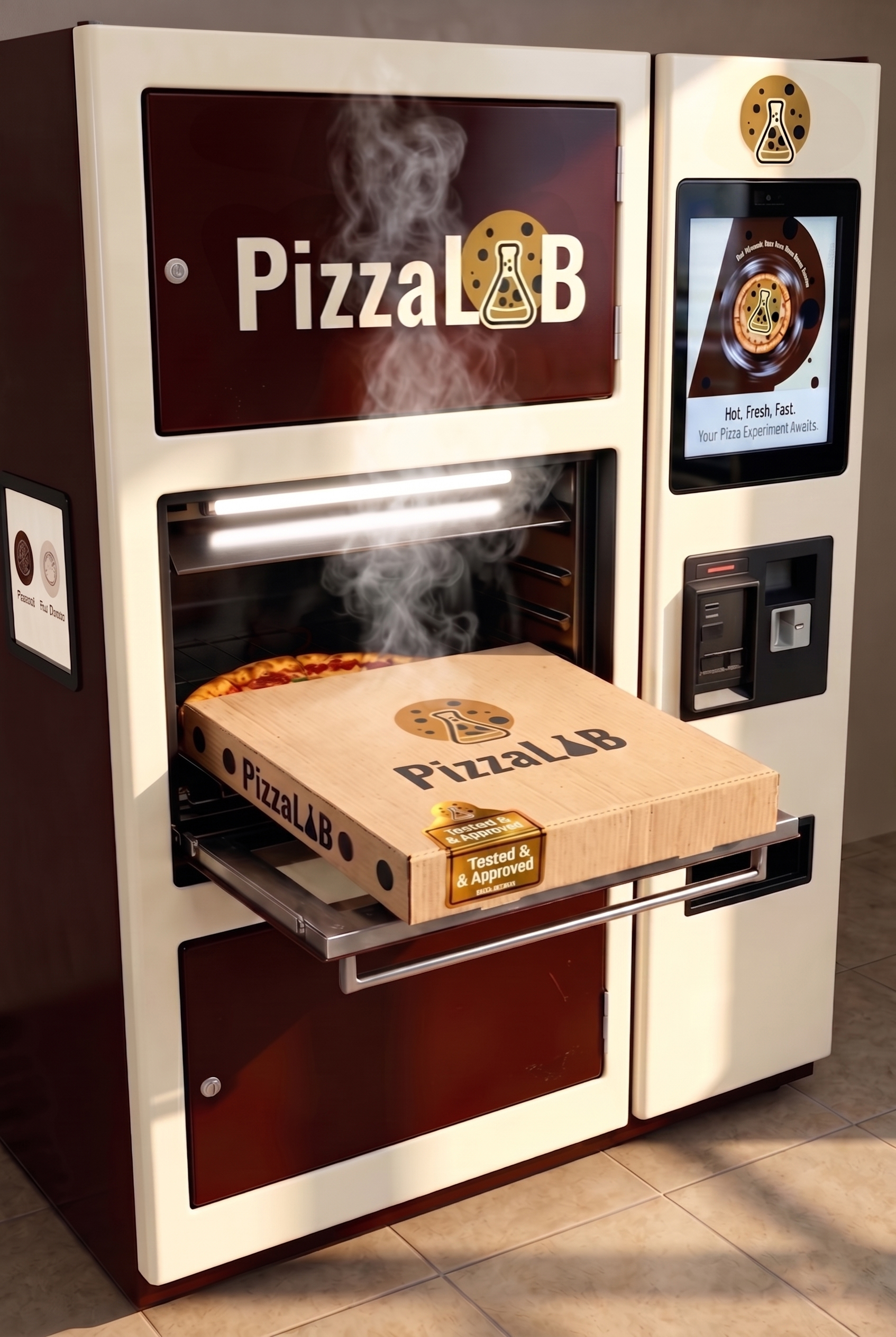 PizzaLAB automated pizza vending machine