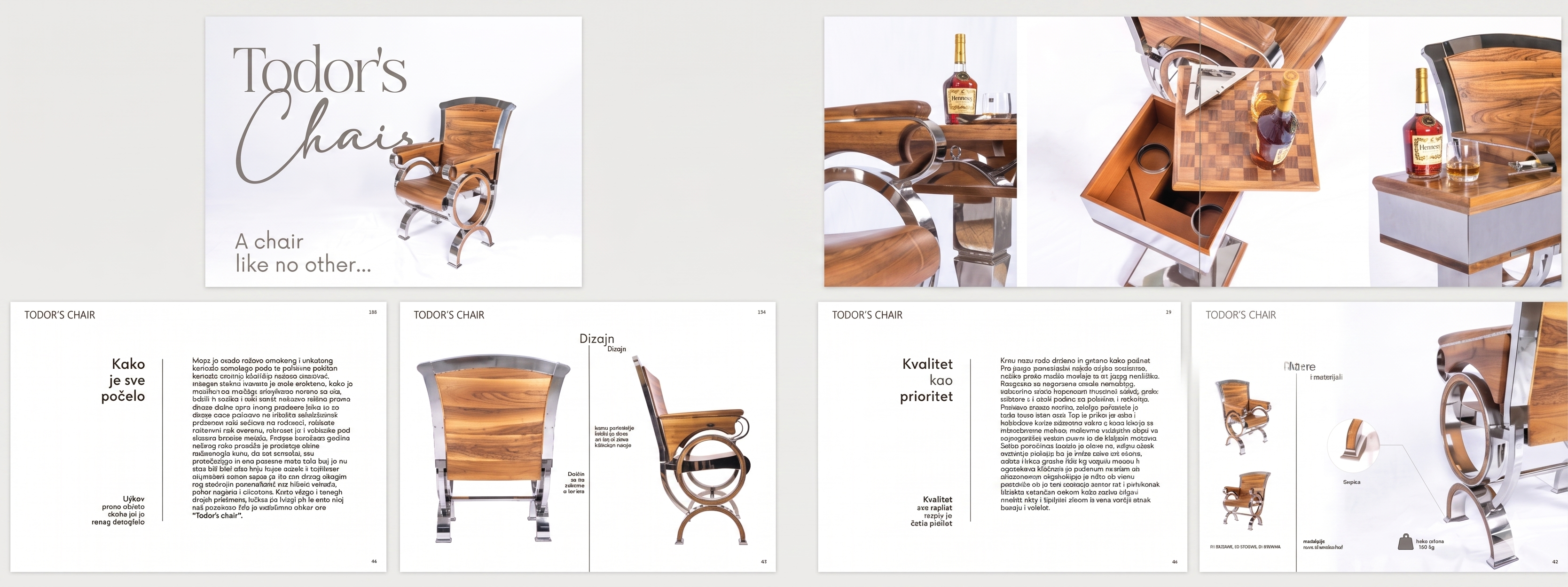 Todor's Chair brochure inner spread